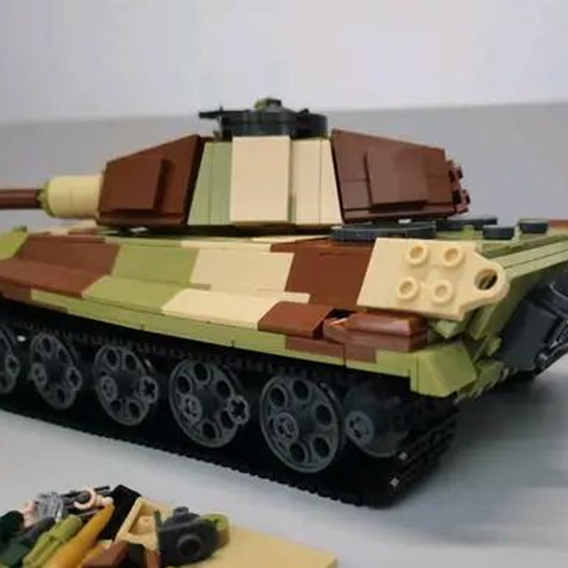 Sluban M38-B0980 Tiger King Heavy Tank Model Bricks 6 - MOC FACTORY Sluban M38-B0980 Tiger King Heavy Tank Model Bricks - Image 6
