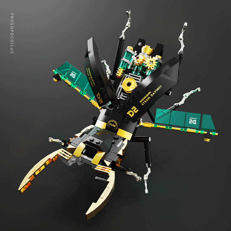 TuoMu T7002 Steam Davinci Model Bricks 5 - MOC FACTORY TuoMu T7002 Steam Davinci Model Bricks - Image 5