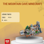 LEDUO 76010 The Mountain Cave Minecraft Model Bricks