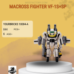 YOURBRICKS 10004-A MACROSS Fighter VF-1S+SP Model Bricks