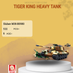 Sluban M38-B0980 Tiger King Heavy Tank Model Bricks