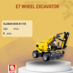 Sluban M38-B1155 E7 Wheel Excavator Model Bricks