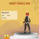 MOC Factory 89145 Robot Female Girl Model Bricks