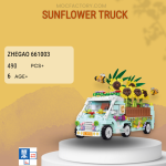 ZHEGAO 661003 Sunflower Truck Model Bricks