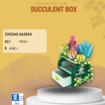 ZHEGAO 663004 Succulent Box Model Bricks