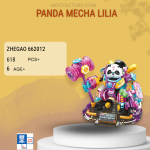 ZHEGAO 662012 Panda Mecha Lilia Model Bricks