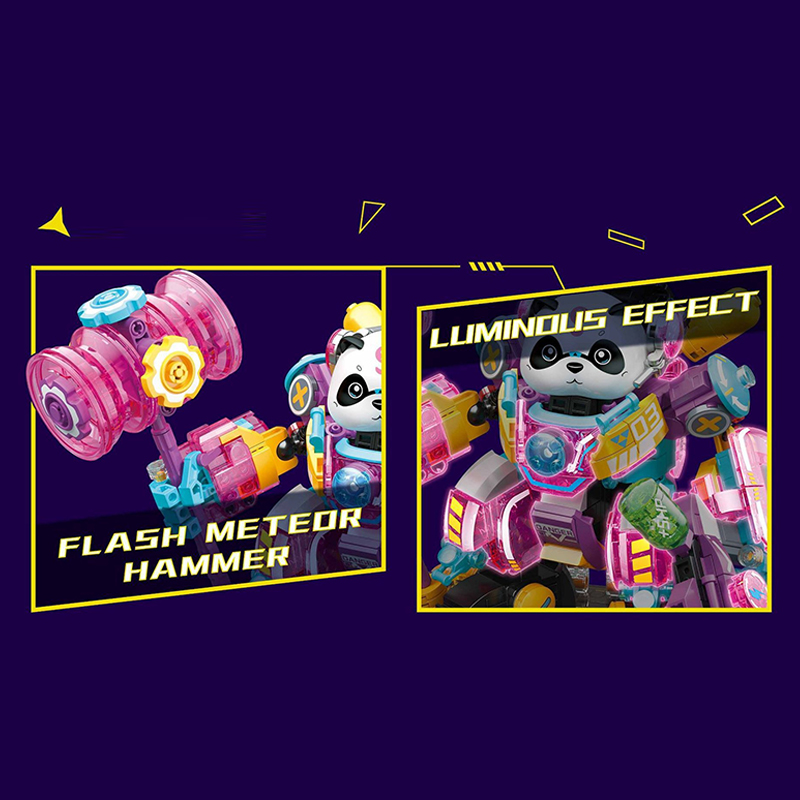 ZHEGAO 662012 Panda Mecha Lilia Model Bricks 2 - MOC FACTORY ZHEGAO 662012 Panda Mecha Lilia Model Bricks - Image 2