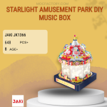 JAKI JK1366 Starlight Amusement Park DIY Music Box Model Bricks