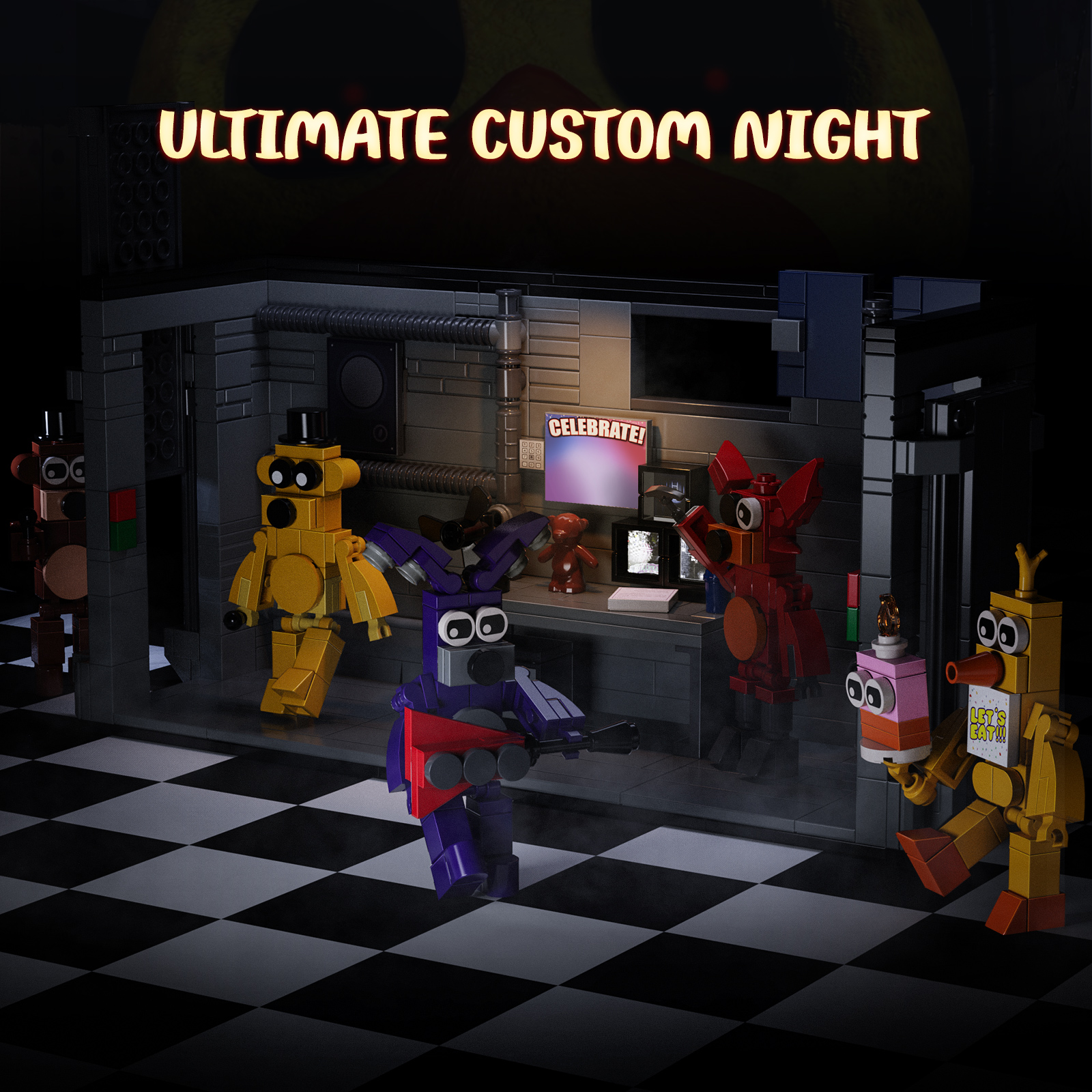 MOC Factory 89134 Five Nights at Freddy's Model Bricks 4 - MOC FACTORY MOC Factory 89134 Five Nights at Freddy's Model Bricks - Image 4