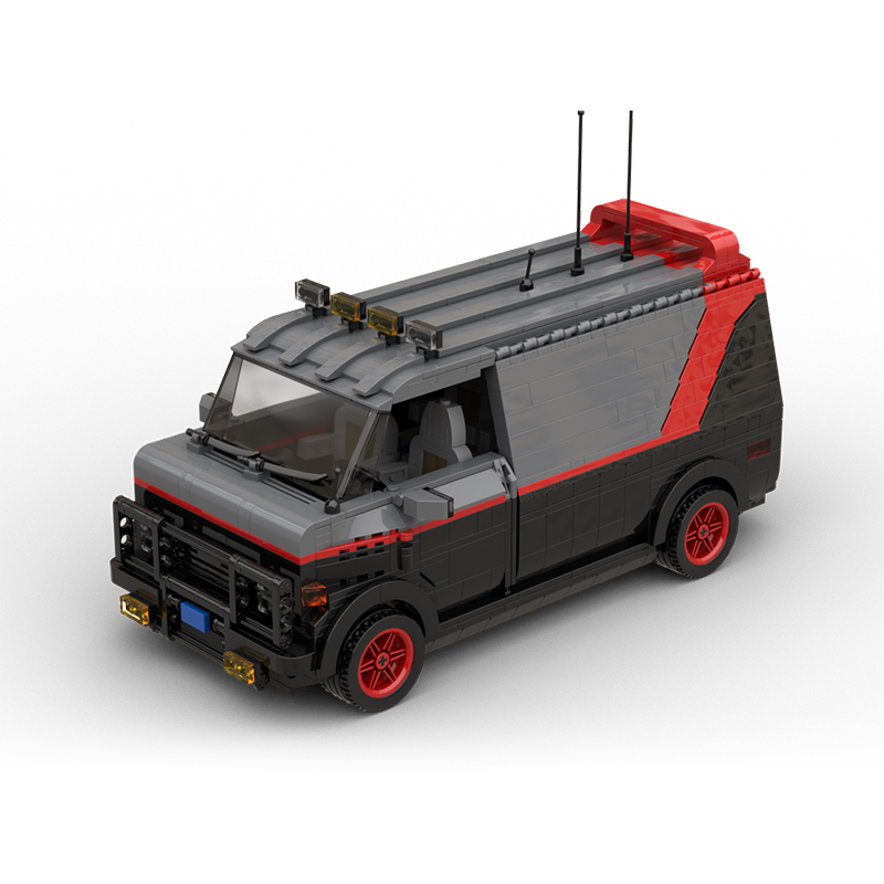 MOC Factory 123926 The A-Team GMA Van GMC G-Series Model Bricks 3 - MOC FACTORY MOC Factory 123926 The A-Team GMA Van GMC G-Series Model Bricks - Image 3