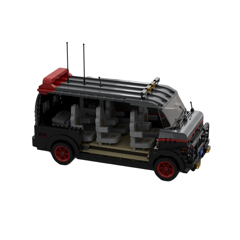 MOC Factory 123926 The A-Team GMA Van GMC G-Series Model Bricks 2 - MOC FACTORY MOC Factory 123926 The A-Team GMA Van GMC G-Series Model Bricks - Image 2