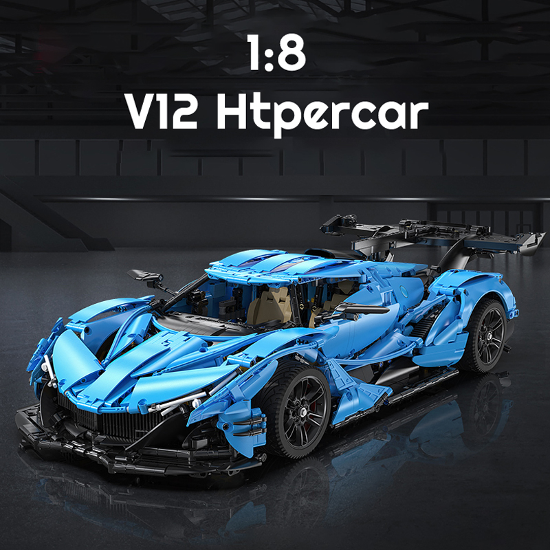 CaDa C64003 Helios V12 Roadster Model Bricks 6 - MOC FACTORY CaDa C64003 Helios V12 Roadster Model Bricks - Image 6