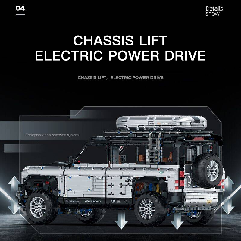 GULY 10620 WEISHI-110 Off-Road With Motor Model Bricks 4 - MOC FACTORY GULY 10620 WEISHI-110 Off-Road With Motor Model Bricks - Image 4