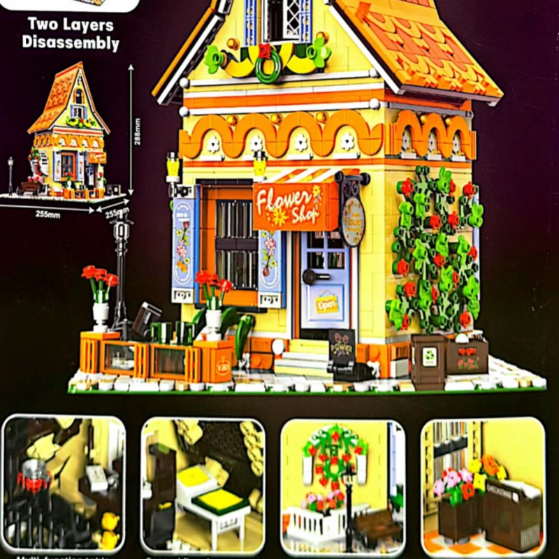 BAKA 33206 Magic Flower Workshop Model Bricks 8 - MOC FACTORY BAKA 33206 Magic Flower Workshop Model Bricks - Image 8