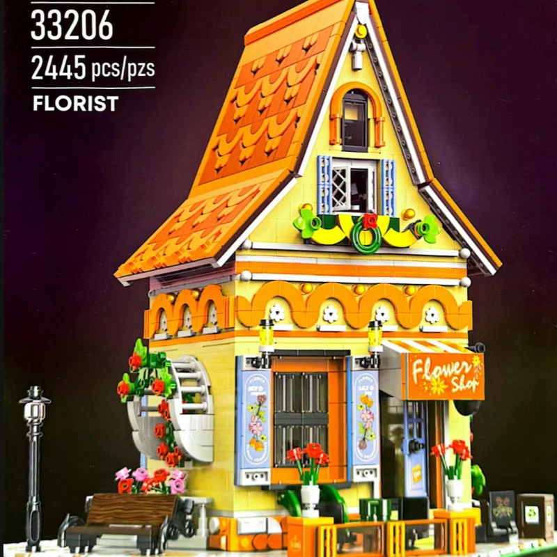 BAKA 33206 Magic Flower Workshop Model Bricks 7 - MOC FACTORY BAKA 33206 Magic Flower Workshop Model Bricks - Image 7