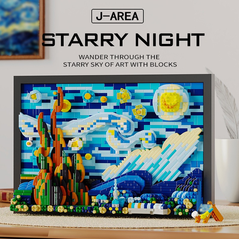 J-ARER DME001 Starry Night Model Bricks 6 - MOC FACTORY J-ARER DME001 Starry Night Model Bricks - Image 6