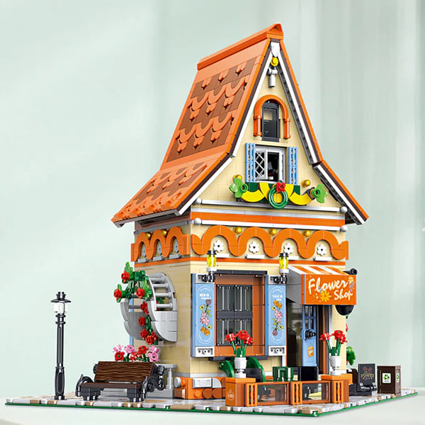 BAKA 33206 Magic Flower Workshop Model Bricks 4 - MOC FACTORY BAKA 33206 Magic Flower Workshop Model Bricks - Image 4