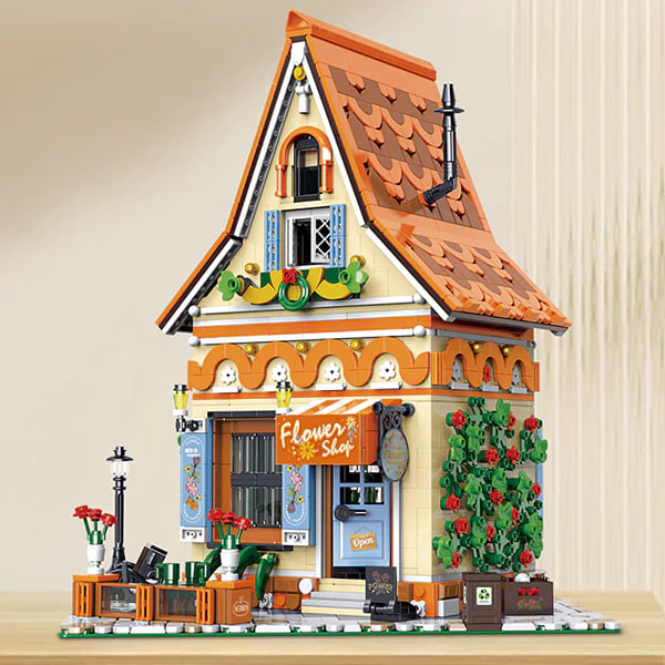 BAKA 33206 Magic Flower Workshop Model Bricks 5 - MOC FACTORY BAKA 33206 Magic Flower Workshop Model Bricks - Image 5