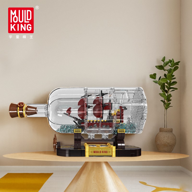 MOULD KING 10085 Small Drift Bottle Mini Queen Revenger Ship Model Bricks 3 - MOC FACTORY MOULD KING 10085 Small Drift Bottle Mini Queen Revenger Ship Model Bricks - Image 3