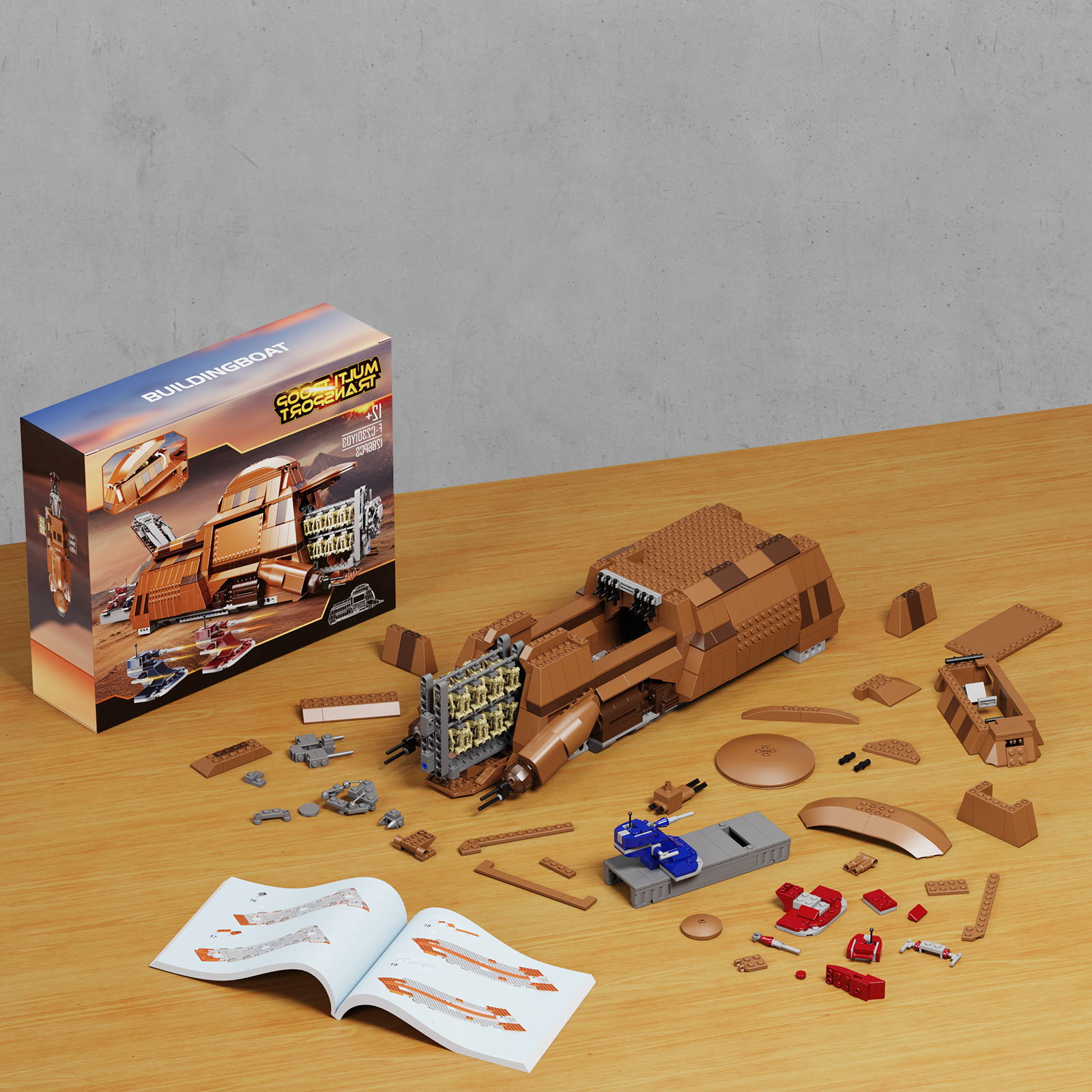 MOC Factory 89104 Duck Troop Transport - MTT Model Bricks 6 - MOC FACTORY MOC Factory 89104 Duck Troop Transport - MTT Model Bricks - Image 6