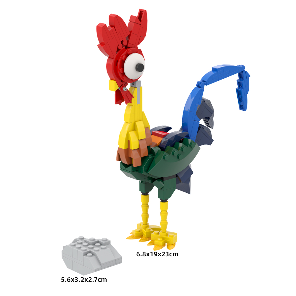 MOC Factory 89093 Moana Heihei Model Bricks 7 - MOC FACTORY MOC Factory 89093 Moana Heihei Model Bricks - Image 7