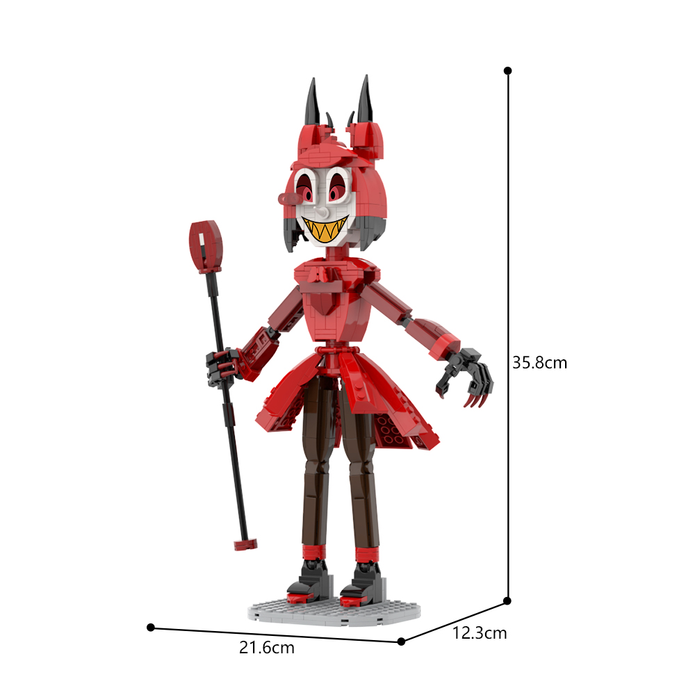 MOC Factory 89090 Hazbin Hotel Alastor Model Bricks 6 - MOC FACTORY MOC Factory 89090 Hazbin Hotel Alastor Model Bricks - Image 6