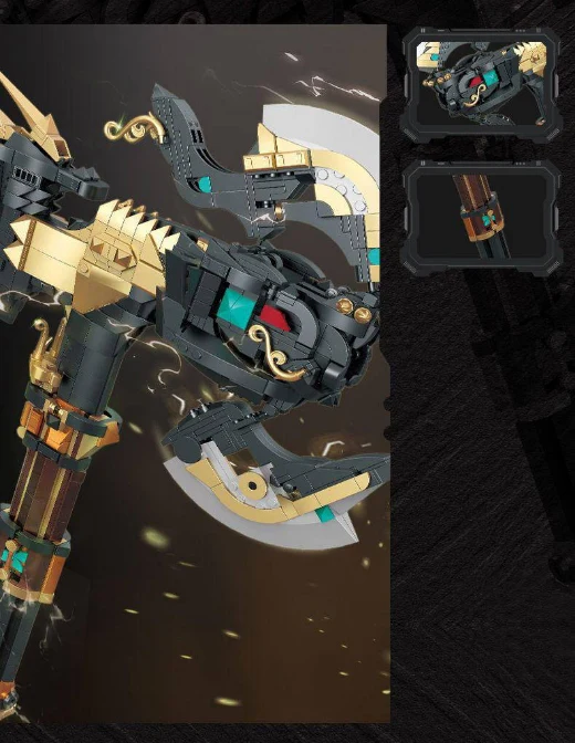 CREATE WITH PASSION 212225 Odin's Ax Model Bricks 7 - MOC FACTORY CREATE WITH PASSION 212225 Odin's Ax Model Bricks - Image 7