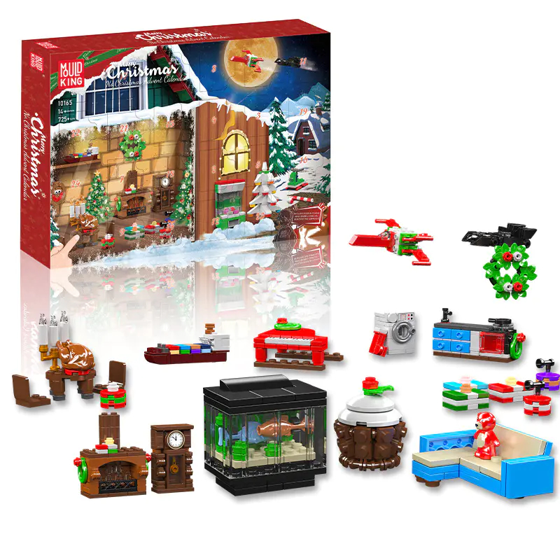 MOULD KING 10165 Christmas Countdown Calendar Blind Box Poke Fun Model Bricks 5 - MOC FACTORY MOULD KING 10165 Christmas Countdown Calendar Blind Box Poke Fun Model Bricks - Image 5
