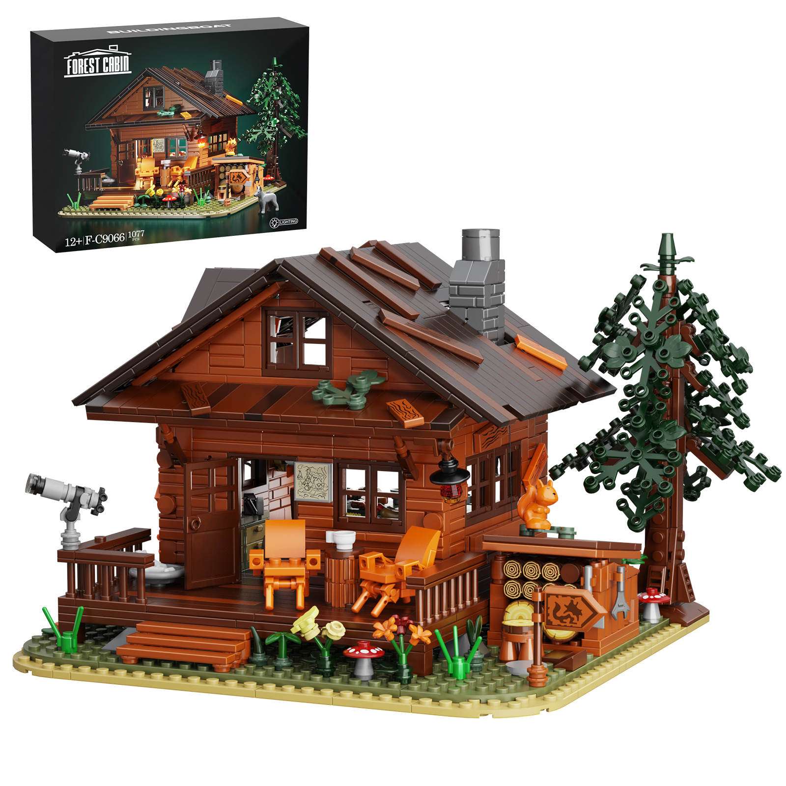 MOC Factory 89073 Forest Cabin Model Bricks 2 - MOC FACTORY MOC Factory 89073 Forest Cabin Model Bricks - Image 2
