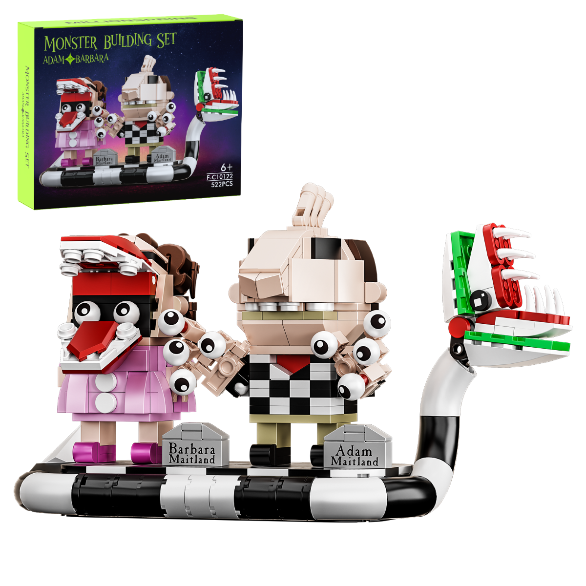 MOC Factory 89024 Beetlejuice Barbara Maitland and Adam Maitland Sandworm Model Bricks 2 - MOC FACTORY MOC Factory 89024 Beetlejuice Barbara Maitland and Adam Maitland Sandworm Model Bricks - Image 2