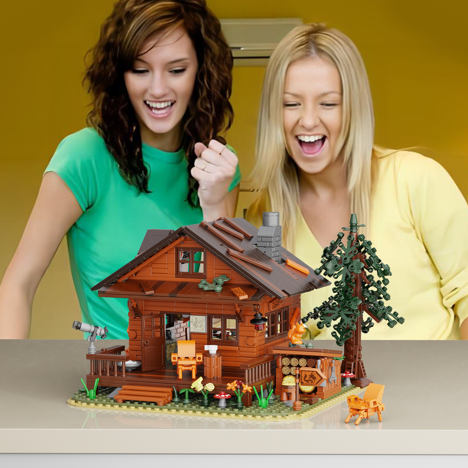 MOC Factory 89073 Forest Cabin Model Bricks 3 - MOC FACTORY MOC Factory 89073 Forest Cabin Model Bricks - Image 3