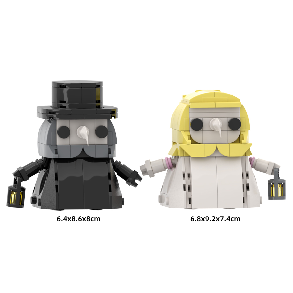 MOC Factory 89037 Plague Doctor Model Bricks 3 - MOC FACTORY MOC Factory 89037 Plague Doctor Model Bricks - Image 3