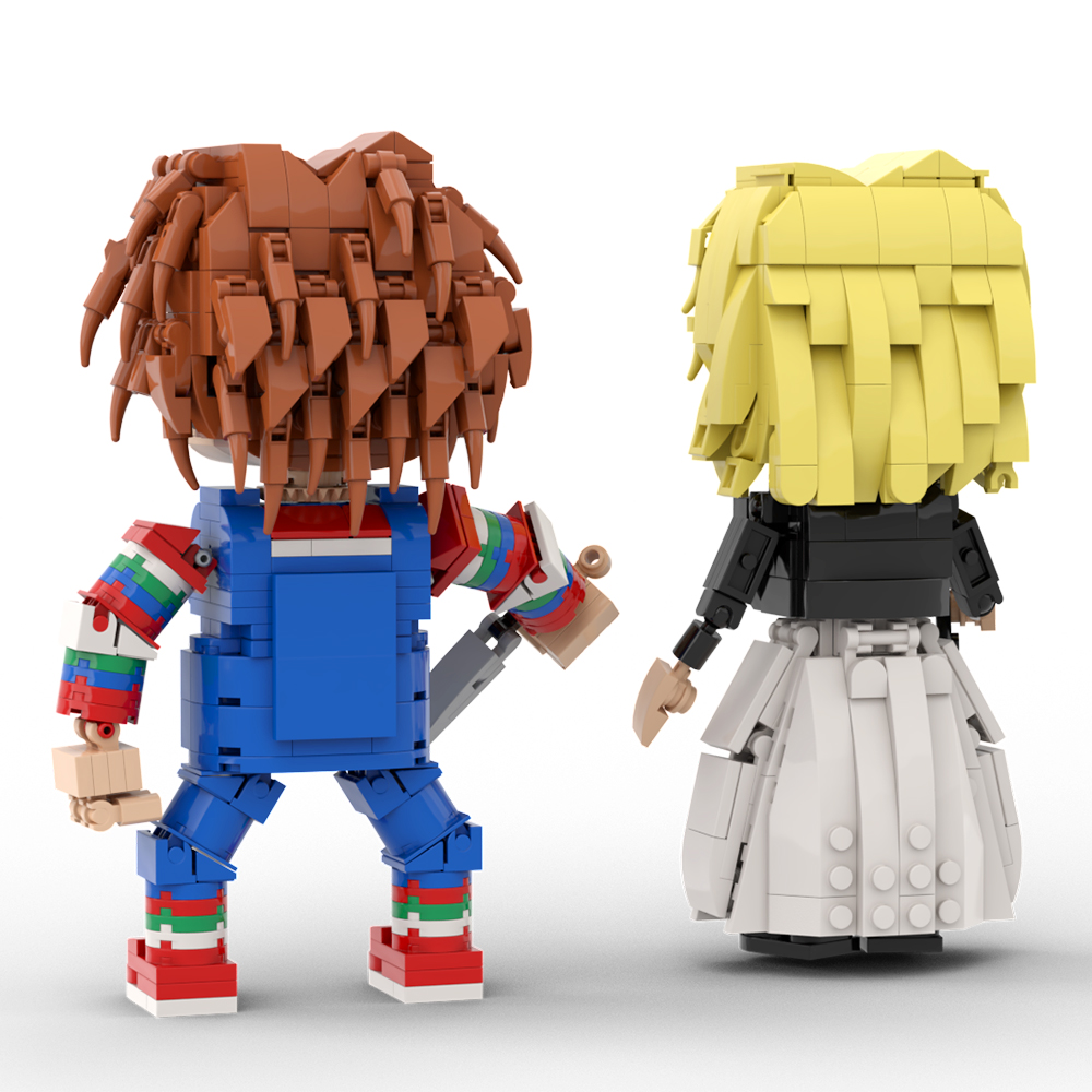 MOC Factory 89058 Chucky and Tiffany Bride Model Bricks 7 - MOC FACTORY MOC Factory 89058 Chucky and Tiffany Bride Model Bricks - Image 7