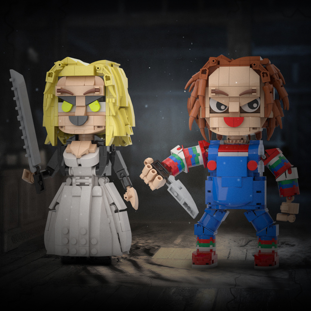 MOC Factory 89058 Chucky and Tiffany Bride Model Bricks 9 - MOC FACTORY MOC Factory 89058 Chucky and Tiffany Bride Model Bricks - Image 9