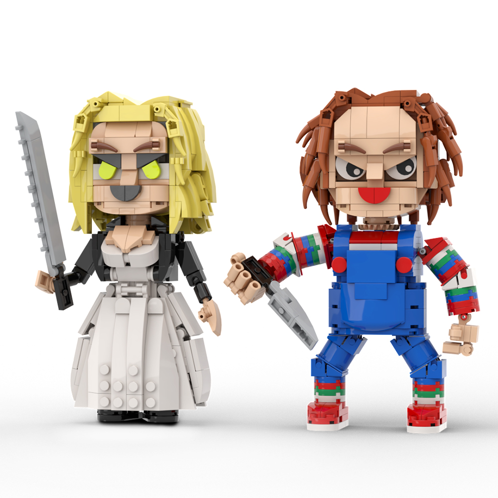 MOC Factory 89058 Chucky and Tiffany Bride Model Bricks 4 - MOC FACTORY MOC Factory 89058 Chucky and Tiffany Bride Model Bricks - Image 4