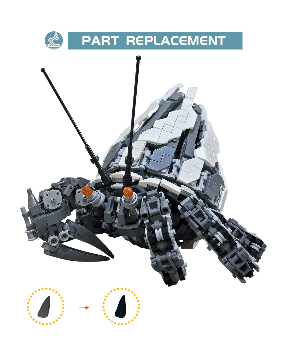 MOC Factory 89056 Mecha Hermit Crab Model Bricks 5 - MOC FACTORY MOC Factory 89056 Mecha Hermit Crab Model Bricks - Image 5