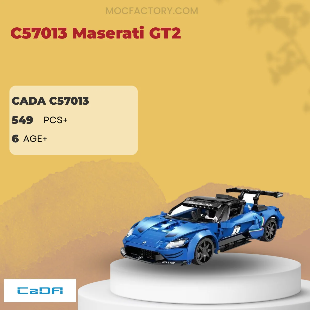 CADA C57013 C57013 Maserati GT2 Model Bricks