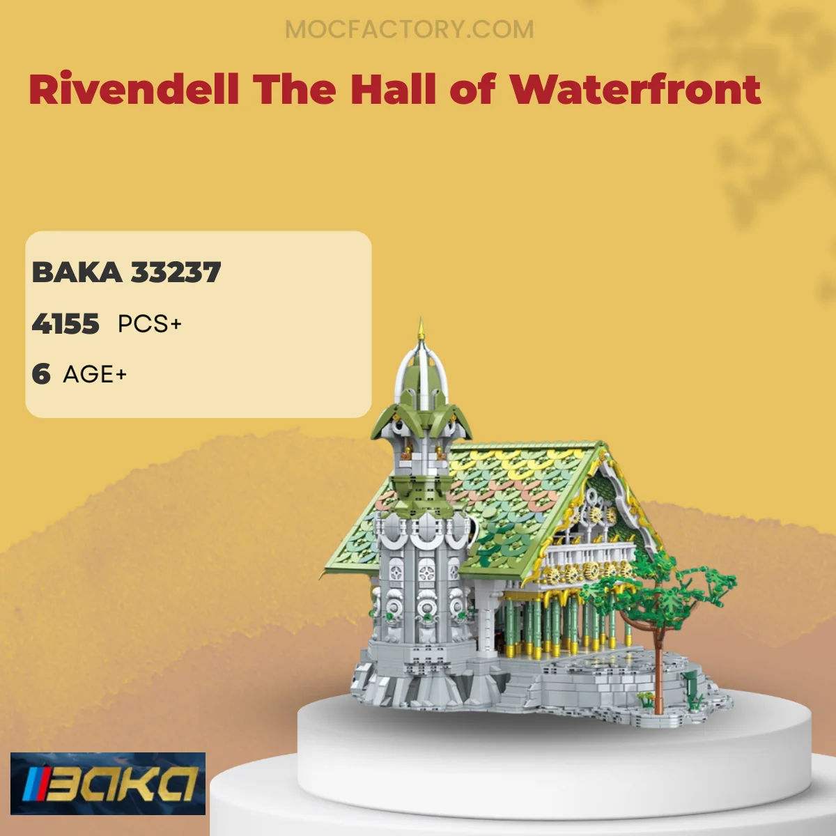 BAKA 33237 Rivendell The Hall of Waterfront Model Bricks