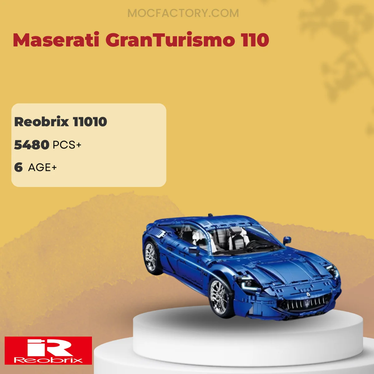 REOBRIX 11010 Maserati GranTurismo 110 Model Bricks