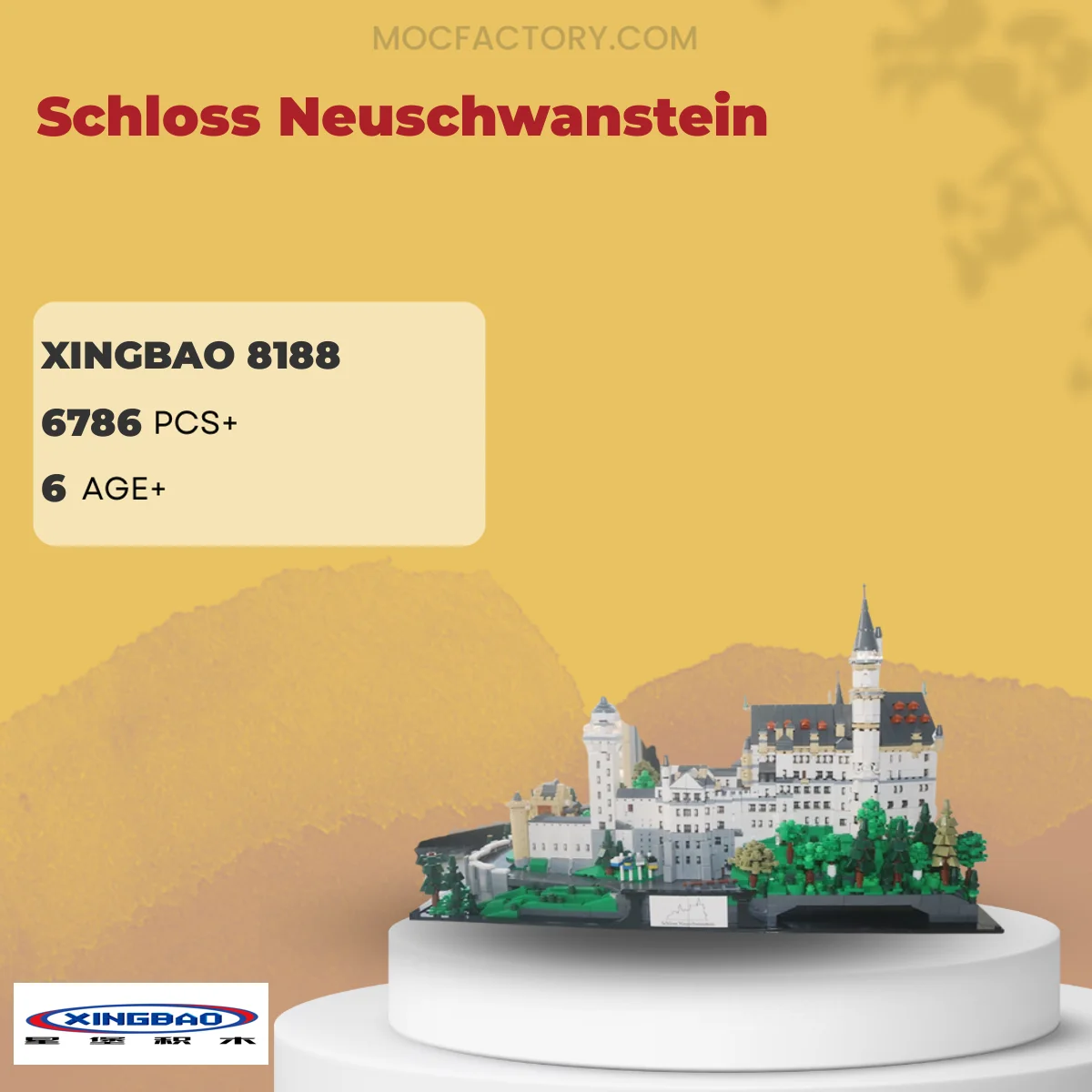 XINGBAO 8188 Schloss Neuschwanstein Model Bricks