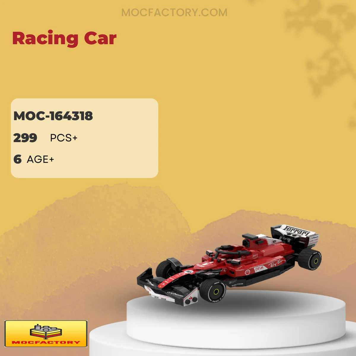 MOC Factory 164318 Racing Car Model Bricks
