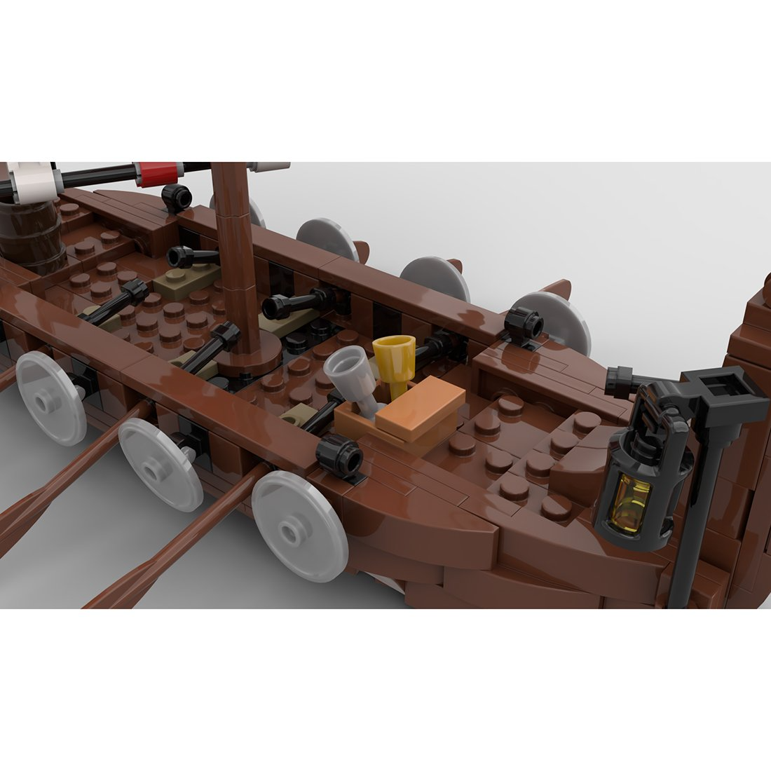 MOC Factory 98225 The Viking Longship Model Bricks 3 - MOC FACTORY MOC Factory 98225 The Viking Longship Model Bricks - Image 3