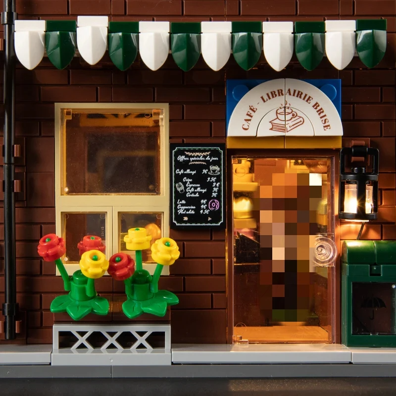 FunWhole F9031 Coffee Bookstore Model Bricks 2 - MOC FACTORY FunWhole F9031 Coffee Bookstore Model Bricks - Image 2