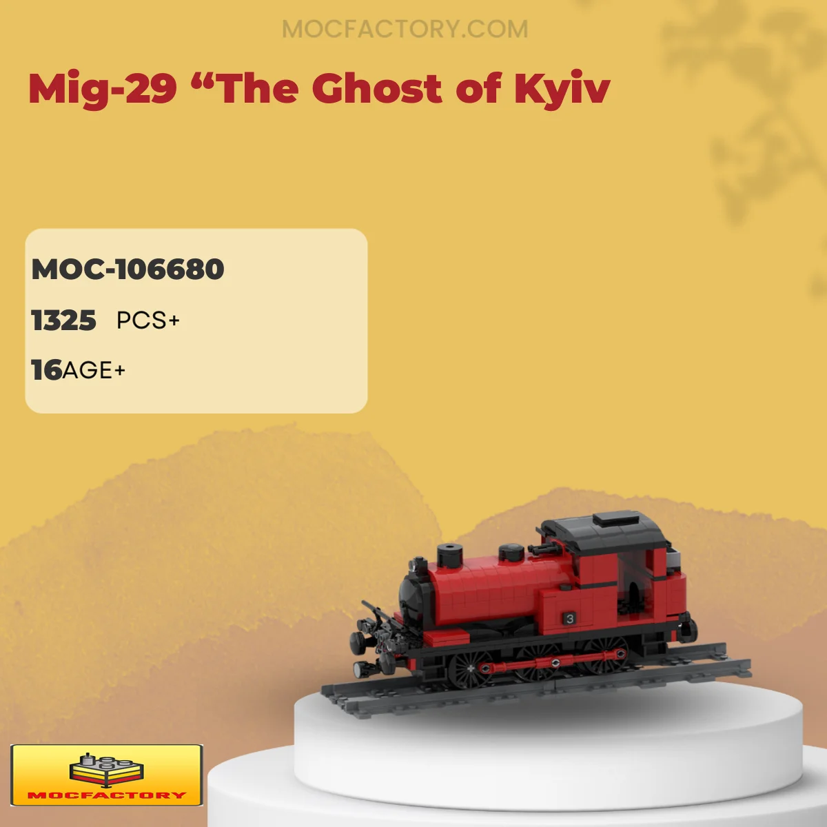 MOC Factory 106680 Mig-29 “The Ghost of Kyiv" Model Bricks