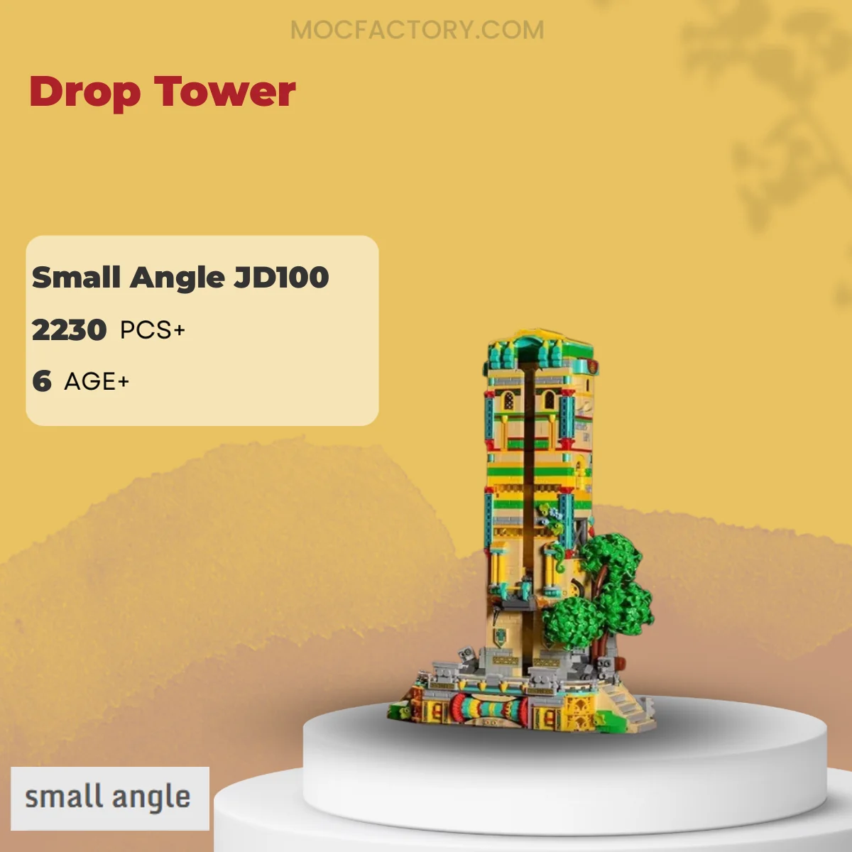 Small Angle JD100 Drop Tower Model Bricks