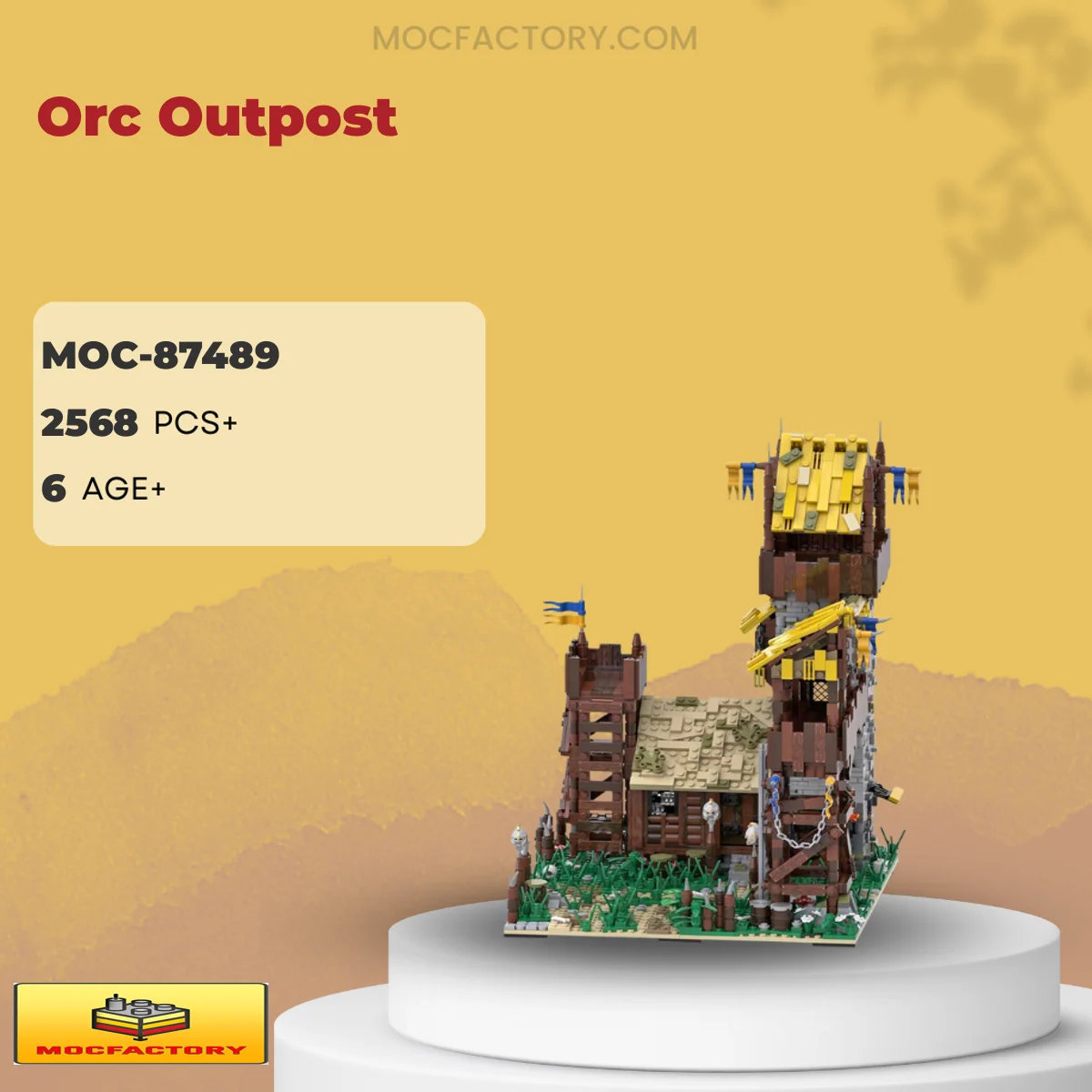 MOC Factory 87489 Orc Outpost Model Bricks
