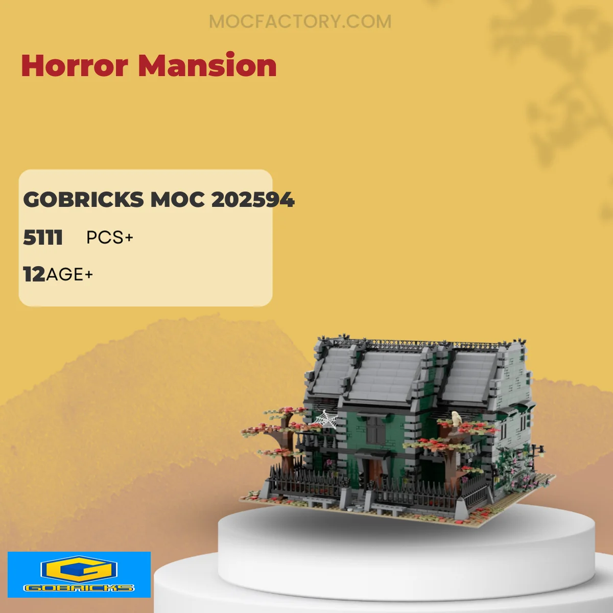 Gobricks 202594 Horror Mansion Model Bricks