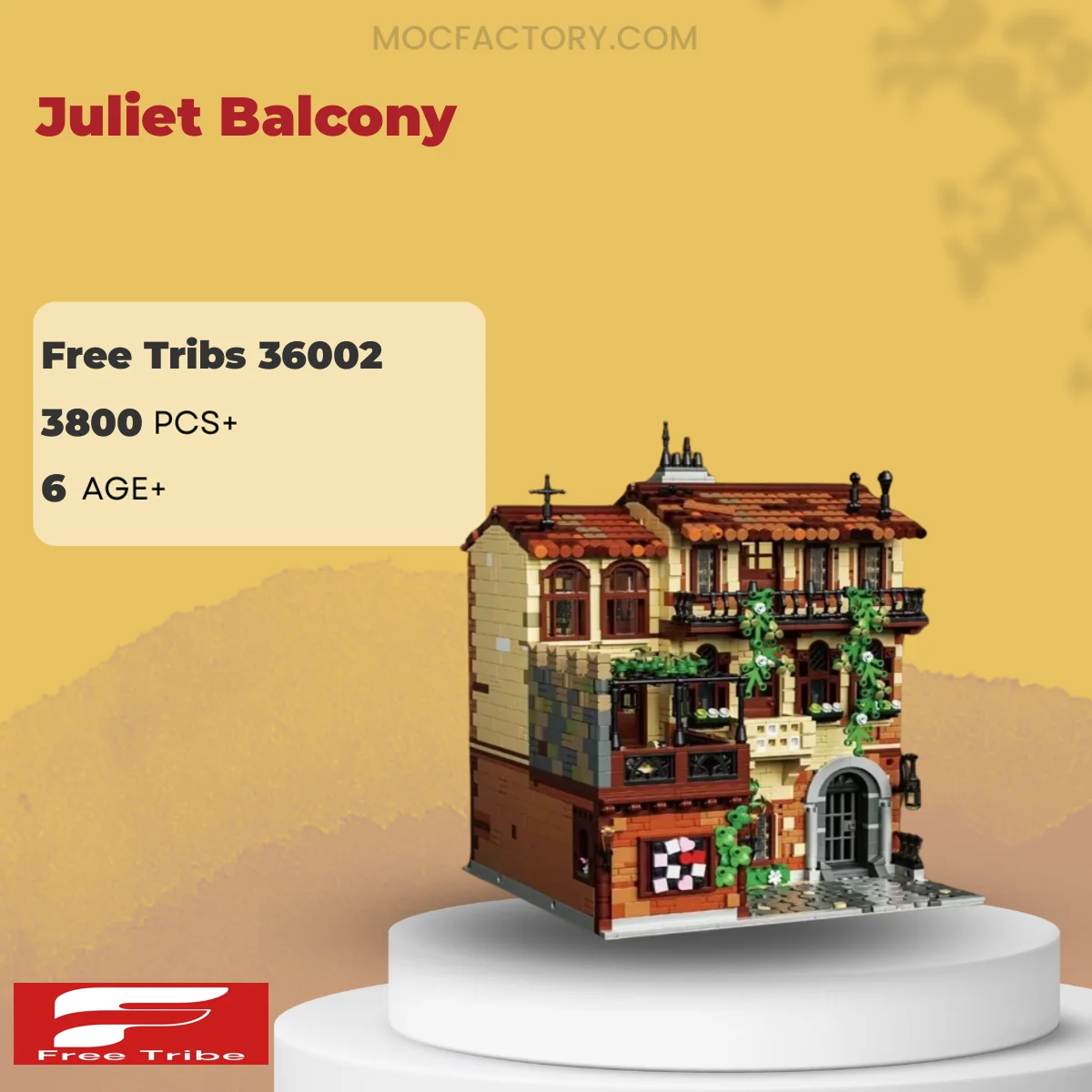 FreeTribs 36002 Juliet Balcony Model Bricks