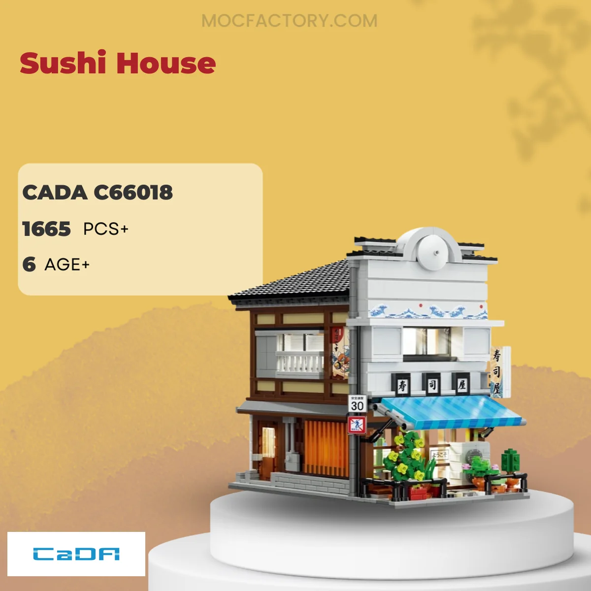 CADA C66018 Sushi House Model Bricks