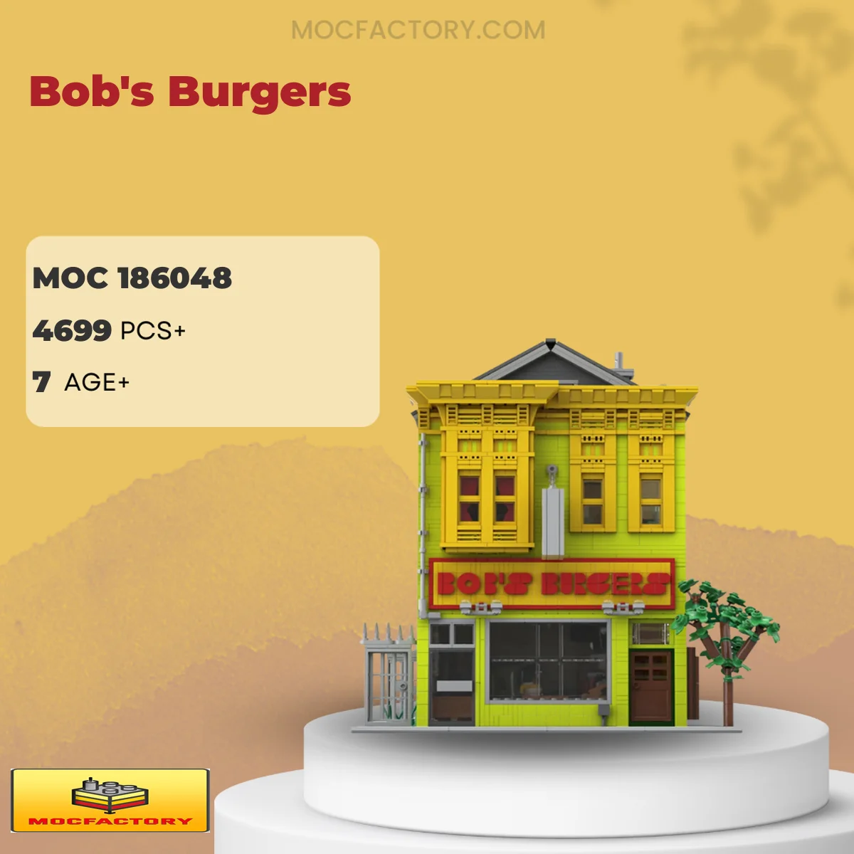 MOC Factory 186048 Bob's Burgers Model Bricks